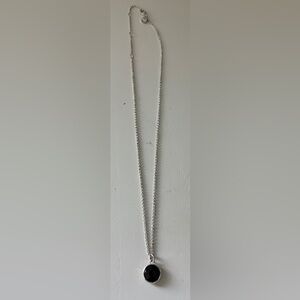 Stella & Dot Black Gem Pendant